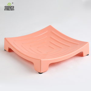 Bacia retangular <span class=keywords><strong>pet</strong></span> com design padrão loop, alimentador anti-derrapante gato para tigelas gato - Product Image 4