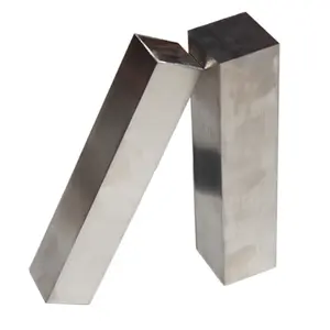 Barra quadrata in acciaio inossidabile con finitura brillante in acciaio al carbonio 304 201 da costruzione all'ingrosso