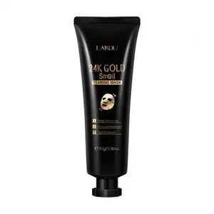 LAIKOU Deep Cleansing Shrink Pores Blackhead Removal 24K Gold Snail Peel Off Facial Mask