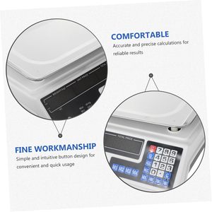 Báscula Electrónica Colgante para Alimentos de 40 kg con Pantalla Digital, Funciona con Batería, Construcción de Acero Inoxidable - Product Image 4