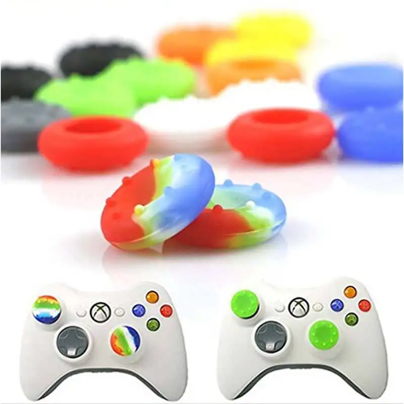 Silicone Controller Thumb Grips Cover For Sony Play Station 4 PS4 PS5 PS3 XBOX 360 Thumbsticks Game Accessories