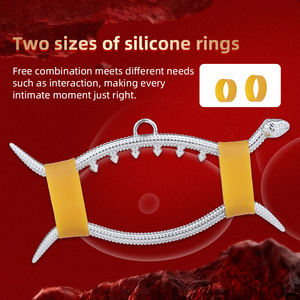 Pince à sein en métal en forme de serpent, douleur légère, SM, plaisir féminin, bande de caoutchouc, pointe de pression, pince à tétons, jouets sexuels pour adultes, vente en gros - Product Image 4