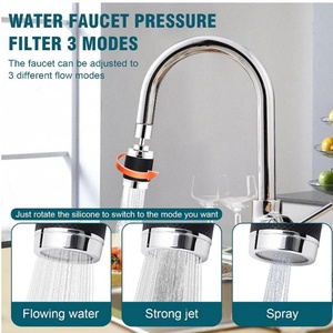 360 ° Universal Rotation Kitchen Faucet Nozzle with Filter 3 Spray Modes High <b>Pressure</b> Water Saver Bubble Faucet Extender - Product Image 6
