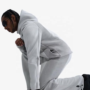 Conjunto Deportivo de Felpa Técnica <span class=keywords><strong>para</strong></span> <span class=keywords><strong>Hombre</strong></span>, con Logotipo Personalizado, Pantalones y Sudadera con Capucha, Fabricante de Ropa Deportiva - Product Image 2