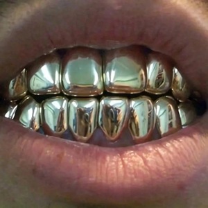 Joyas Dentales Fine Grillz, Dientes de Oro con Diseño Geométrico, Accesorios Unisex de Hip Hop para Fiestas, Origen Yiwu GS8 01 - Product Image 1