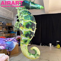 Produits décoratifs suspendus, animal marin gonflable, hippocampe pour l'affichage