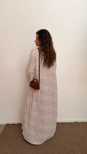 LEDUO Elegant dubai style Loose Fit Maxi Dress with Hijab Chiffon <b>Kimono</b> Abaya for women - Product Image 3