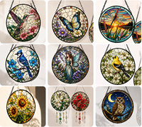 Attrape-soleil en verre teinté Art Déco Tournesol de 7,5'' de qualité supérieure, écologique, projecteur arc-en-ciel pour mariage, Noël, maison et jardin