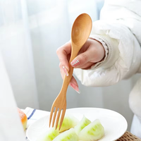 Cuchara-Tenedor Ecológica Personalizada 2 en 1, Cubiertos Reutilizables para Restaurantes, Catering, Viajes y Uso Diario