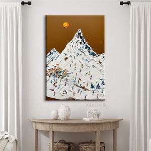 <span class=keywords><strong>Peinture</strong></span> acrylique abstraite sur toile, au <span class=keywords><strong>couteau</strong></span>, Palette, art mural, images murales, décoration de maison - Product Image 2