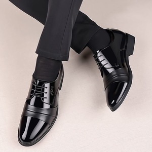 Men's Anti-Slip Dressy Loafers Slip-On Office <b>Shoes</b> PU Upper Waterproof <b>Comfortable</b> <b>Work</b> <b>Shoes</b> Breathable Hard-Wearing - Product Image 3