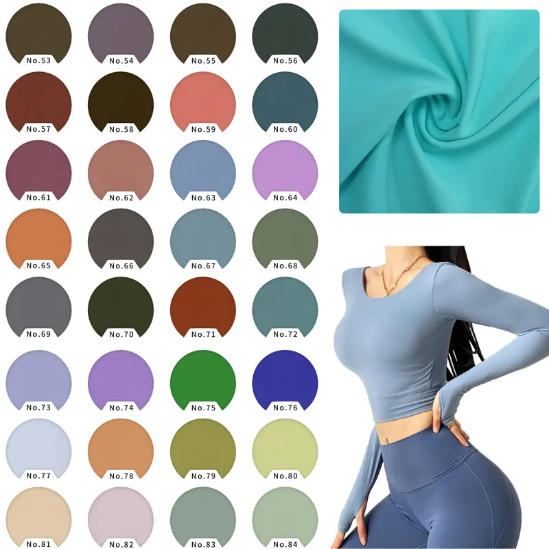 wholesale elastic microfiber 4 way stretch superfine yoga pants 73/27 polyester spandex leggings fabric