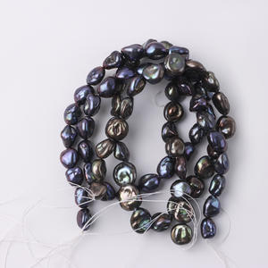 ไข่มุกเคชิเกรด AAA จากตาฮิติ ไข่มุกน้ำจืดธรรมชาติทรงบาร็อค สีเขียวมรกต-น้ำเงิน ขนาด 10-12 มม. ตรวจสอบโดยบุคคลที่สาม - Product Image 5