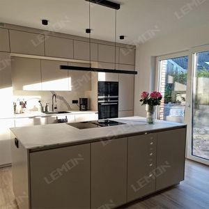 Diseño <span class=keywords><strong>de</strong></span> Cocinas Modernas Hechas a Medida, Diseño 3D Independiente, Gabinete <span class=keywords><strong>de</strong></span> Cocina Popular con Isla - Product Image 3