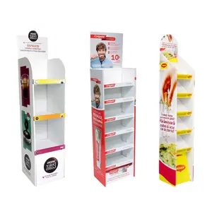 Free Custom Pos Cardboard Beer/Wine/Water/Bottle Can Carton Display Stands Corrugated Displays Shelf Racks Stand For Supermarket