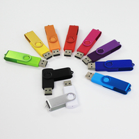 Clés USB 2.0 personnalisées neuves à prix d'usine en gros, capacité de 1 Go à 128 Go, garantie de 5 ans, plastique + métal