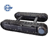 Châssis à chenilles hydraulique en acier personnalisé K-Long de 6 tonnes, certifié CE, benne basculante pour camion, garantie 1 an