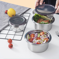 Boîtes alimentaires isothermes en acier inoxydable, hermétiques, empilables, compatibles micro-ondes, pour fruits et légumes
