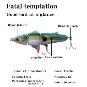 Wobbler <strong>Pesca</strong> Lure Fishing Knobby <strong>Fish</strong> 11CM 24G Fishing Lures Hard Bait Multi-section <strong>Fish</strong> Trolling Spinning Bait - Product Image 3