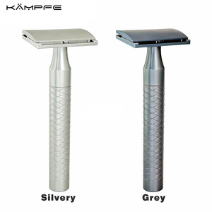 Maquinilla de Afeitar de Seguridad de Aluminio Anodizado con Grabado en Espiral, de un Solo Filo, Manual, Apta para la Cara - Product Image 2