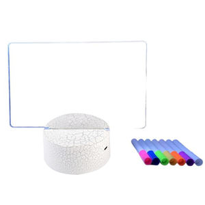 Veilleuse d'écriture avec stylos effaçables de <span class=keywords><strong>7</strong></span> couleurs, Note de Message réinscriptible, planche à dessin USB LED, lampe de bureau, décoration de chambre, cadeau pour enfants - Product Image 2
