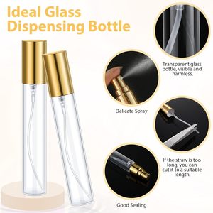 Flacon de parfum cosmétique en verre miniature vide avec bouchon à vis en aluminium transparent, impression sérigraphique, logo personnalisé, OEM, 3 ml, 5 ml, 10 ml, 15 ml - Product Image 4