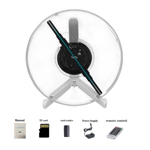 MissYou High Tech 9.85" Include Remote <b>Bluetooth</b> Advertising Display Hologram <b>Projector</b> 3D Hologram Fan for Exhibition Christmas - Product Image 6