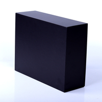 Vente en gros Emballage en papier rigide noir de luxe Boîte cadeau en carton pliable avec fermeture magnétique Chaussures en forme de sous-vêtement