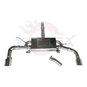 Conduit d'échappement haute performance en acier inoxydable 304 Vortex pour BMW Série 1 F52 120i 125i avec configuration à double port poli Mod U - Product Image 4