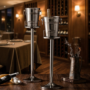 Refroidisseur à glaçons en acier inoxydable écologique de haute qualité pour seau à vin rouge, idéal pour les fêtes - Product Image 2