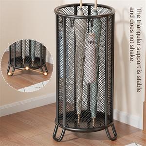 Paragüero Moderno de Hierro Forjado para Vestíbulo de Hotel Comercial, con Capacidad para Dos Lados, Diseño Independiente con Recubrimiento en Polvo - Product Image 3