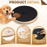 Tapis de grattage interactif pour chiens, à angle réglable, en bois remplaçable, écologique, autoportant