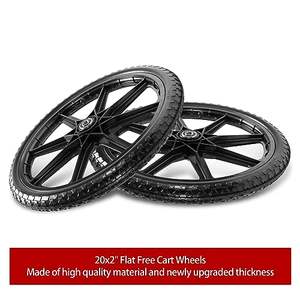 ล้อรถเข็นแบนฟรี20 "เข้ากันได้กับล้อรถเข็นยาง - Product Image 4