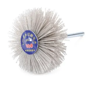 Melhor preço 80/180/240/320 polimento Móveis De Madeira Polimento Flower Head Nylon Roda Escova Abrasivo Fio De Moagem