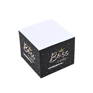 Blocs de notes autocollants personnalisés 3x3 imprimés sur 4 faces, écologiques, promotionnels, pour le bureau et l'école - Product Image 1