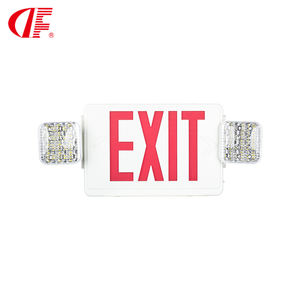 Lumière d'urgence LED DF-2 UL 924 avec batterie de secours Ni-Cd, lumière de sortie d'urgence rouge et verte combinée - Product Image 2