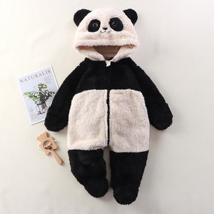 <span class=keywords><strong>Tutina</strong></span> per Neonati Autunno e Inverno, Simpatica <span class=keywords><strong>Tutina</strong></span> Cartoon con Panda, Coniglio e Orso, Tuta in Peluche per Uscire - Product Image 4
