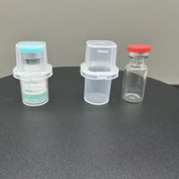 Boîte de stockage de vaccins stérile en PET recyclé de 3 ml, 1 pièce, petit support de flacon en plastique pour petits flacons de vaccins peptidiques