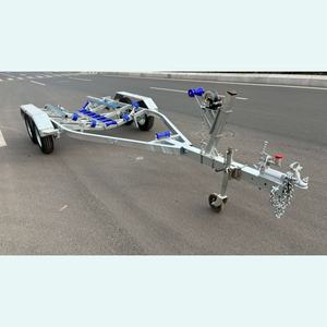 <span class=keywords><strong>Remorque</strong></span> de <span class=keywords><strong>bateau</strong></span> à essieu tandem galvanisée de 5,8 m à chargement facile, prix d'usine, avec authentification CE VIN DOT, adaptée aux bateaux de 5 m - Product Image 4