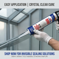 SR-38 Vente directe usine Mastic silicone neutre transparent Résistant aux intempéries Imperméable Colle pour vitres transparentes