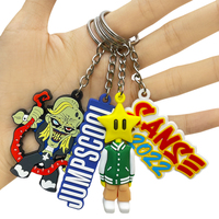 Porte-clés en PVC souple personnalisé et cadeau d'affaires avec 2D et 3D Personnaliser votre propre logo Porte-clés Porte-clés en caoutchouc souple