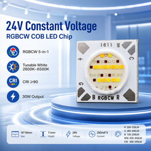 Module LED COB RGBW 24V <span class=keywords><strong>CV</strong></span> 1611 30W Plug-and-Play, CRI 90, sans scintillement, 5 couleurs, pour éclairage d'ambiance intelligent - Product Image 5
