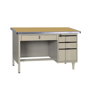 Mesas de personal modernas Escritorio de oficina de acero con estructura KD de alta calidad con marco de metal de mesa ignífugo Escritorio de oficina multifuncional - Product Image 1