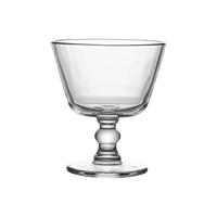 Bol à trifle en verre transparent pour desserts, gâteaux, pâtisseries et glaces - Finition polie écologique pour les fêtes
