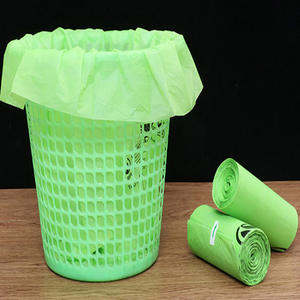 Compostaje compostable biodegradable PLA bolsa de basura de almidón de maíz rollo de embalaje de residuos bolsas de basura pueden revestimientos para la cocina de la oficina en casa - Product Image 2