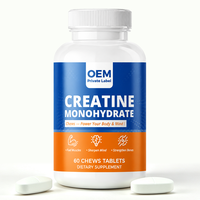 Comprimés de créatine monohydrate pour adultes en marque privée - Complément alimentaire sans gluten pour la croissance musculaire et les performances sportives OEM/ODM