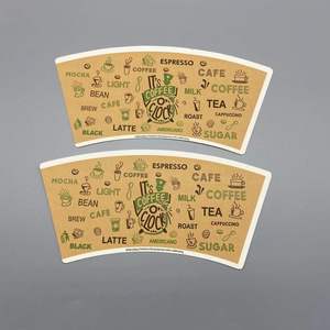 Vaso de Papel Ecológico de 6 Colores con Impresión Flexográfica para Vasos de Café de 12oz 350ml - Product Image 1