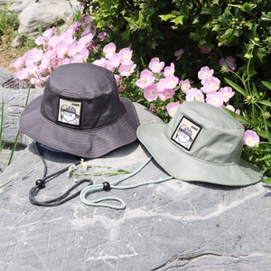 Wholesale Custom Embroidered Patch Quick Dry Black <strong>Purple</strong> Bucket <strong>Hat</strong>,Sun Shade Beach Cap,Fisherman Wide Brim String Bucket <strong>Hat</strong> - Product Image 1