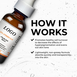 BLIW marca privada 30ml hidratante brillo reafirmante antienvejecimiento arrugas suero 20% vitamina C + E ácido ferúlico suero facial - Product Image 3