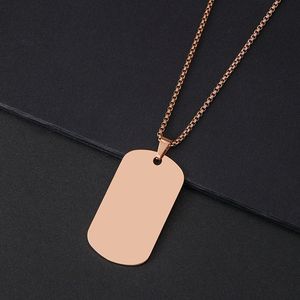 Collar de Acero Inoxidable al por Mayor de Fábrica, Grabado Láser, Impresión a Color, Material en Blanco, Colgante de Acero de Titanio - Product Image 6